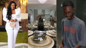 Son of Jackie Appiah displays money