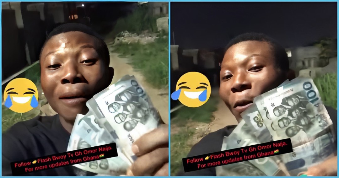 Nigerian man rejoices as he makes Gh¢1000 which is equivalent to 120k Naira, calls Ghana Abroad