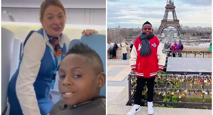 GHANAGOSSIPS She thought he is a child!! Flight attendant ask for Yaw Dabo's age and whether he can travel alone