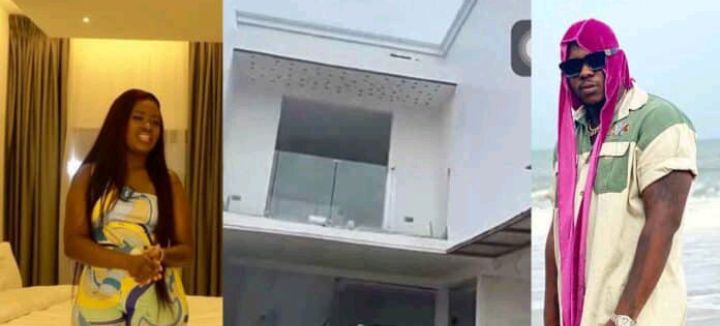 GHANAGOSSIPS Fella Makafui failed to move out of Medikal's mansion because the mansion was funded by her, netizens alleges