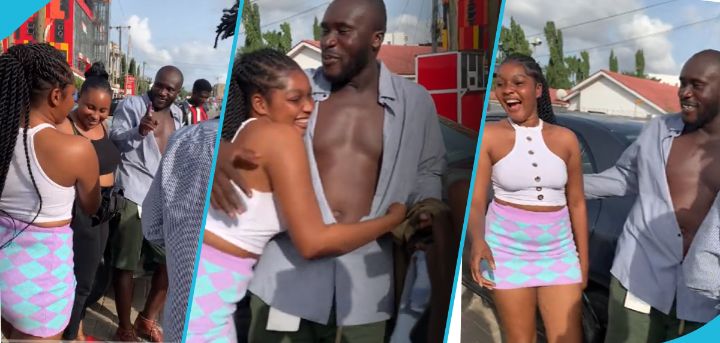GHANAGOSSIPS Money is good!! Watch the beautiful moment fine Girls rush to hug Dr Likee