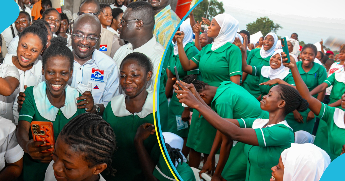 GHANAGOSSIPS Trainee nurses applaud Bawumia's prompt intervention and rejoice over allowance payments.