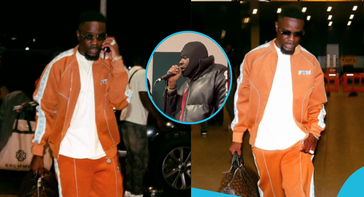 Sarkodie captured in a latest video looking very classy as he flies abroad to Medikal’s concert