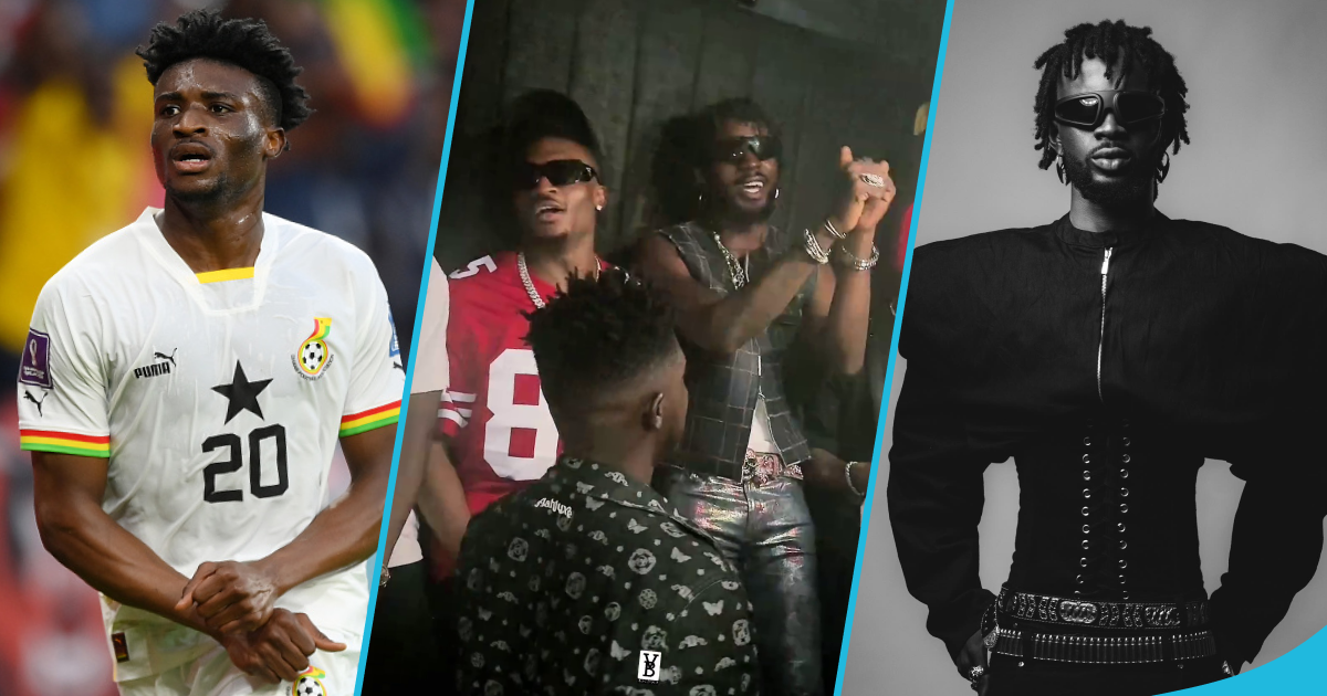 Viral video of Mohammed Kudus partying hard with Black Sherif at night club surfaces