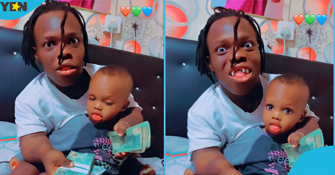 GHANAGOSSIPS Shatta Bandle flaunt his look alike son in latest video, netizens react