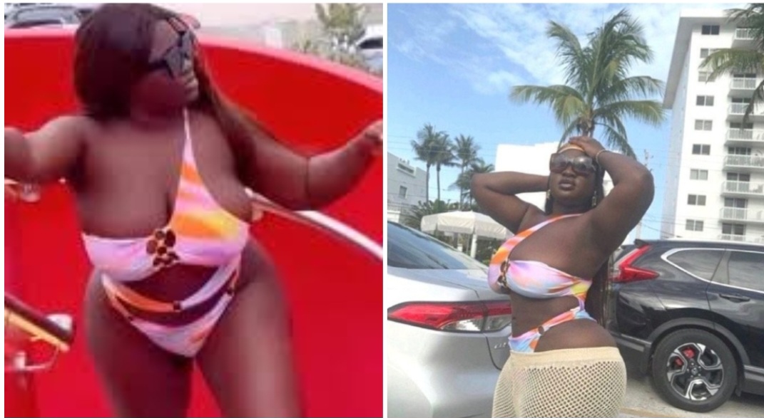 Sista Afia crushes the internet with her latest raw body in Bikini